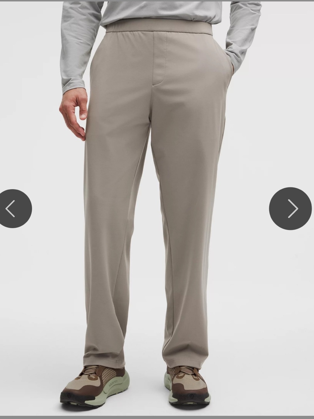 Lululemon Men's Daydrift Classic-Fit Trouser 
 in Warm Ash Grey Size L - Picture 2 of 9